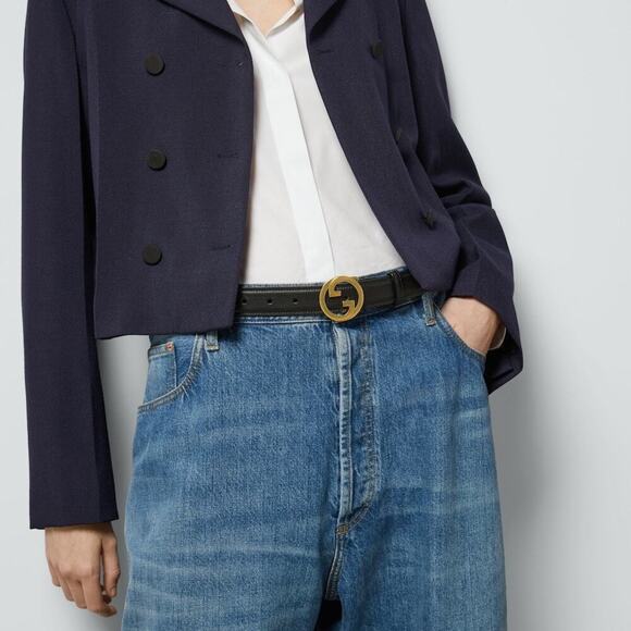 Gucci Blondie Belt in Black Leather - Dustbag Included - Picture 3 of 12